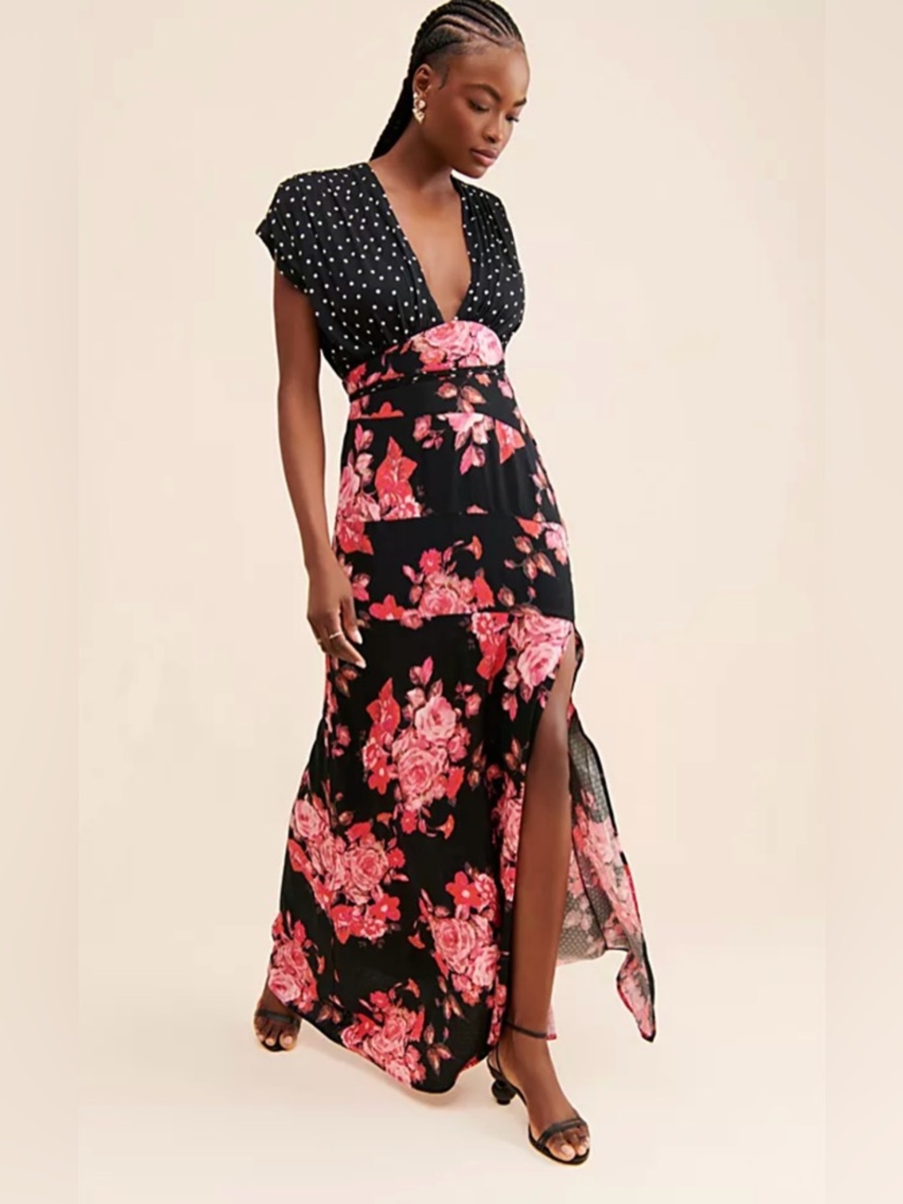 Free People juniper maxi dress floral polka dot - Picture 4 of 4